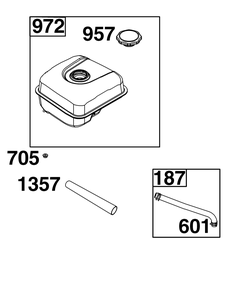 Part Location Diagram of 594134 Briggs and Stratton Tank-fuel